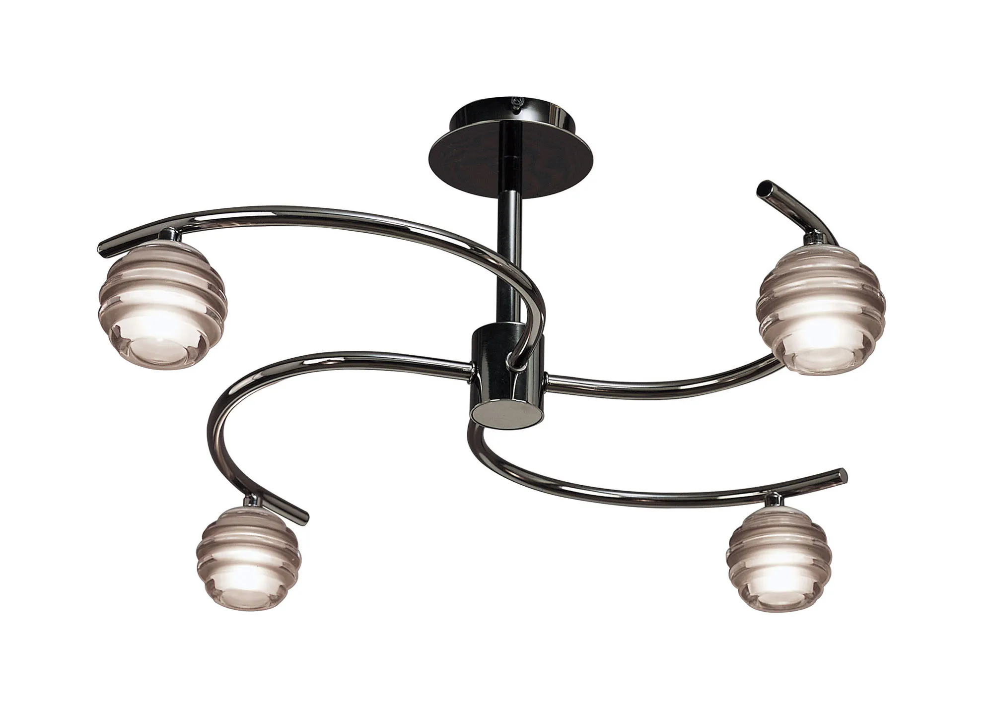 Sphere Black Chrome Ceiling Lights Mantra Semi Flush Fittings Sphere Black Chrome Ceiling Lights Mantra Semi Flush Fittings